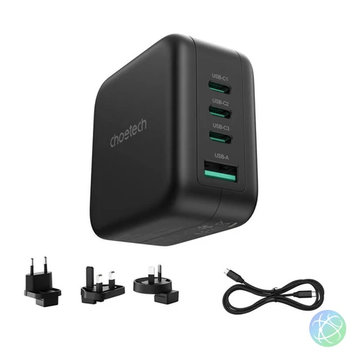 Choetech  PD6055 70W GaN Wall Charger Black töltő