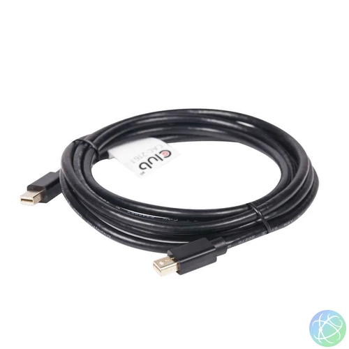 Club3D Mini DisplayPort 1.2 HBR2 cable 2m Black kábel