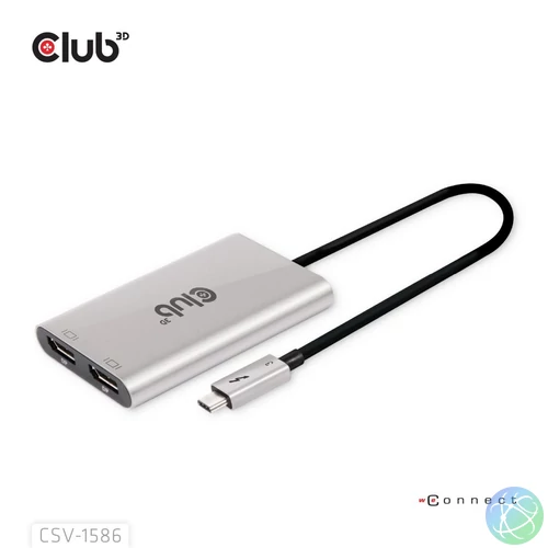 Club3D Thunderbolt 3 to DisplayPort Adapter speciális átalakító