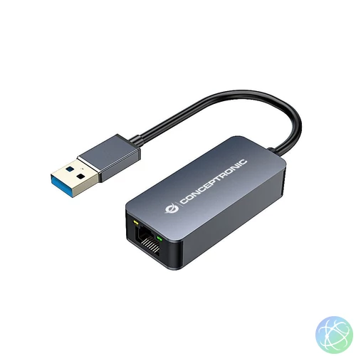 Conceptronic  ABBY12G 2.5G Ethernet USB3.0 Adapter, Wake-on-LAN, Compatible with Nintendo Switch hálókártya
