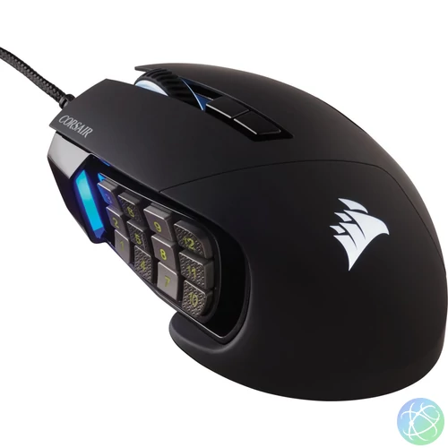 Corsair Scimitar RGB Elite MOBA/MMO Black egér