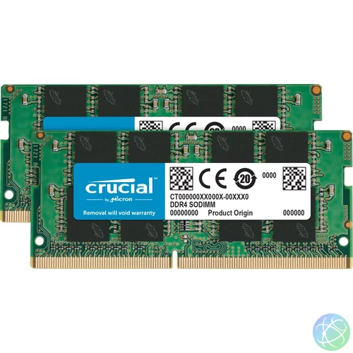 Crucial 32GB DDR4 3200MHz Kit(2x16GB) SODIMM notebook memória