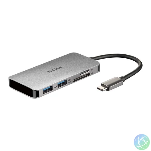 D-Link DUB-M610 6-in-1 USB-C Hub with HDMI/Card Reader/Power Delivery