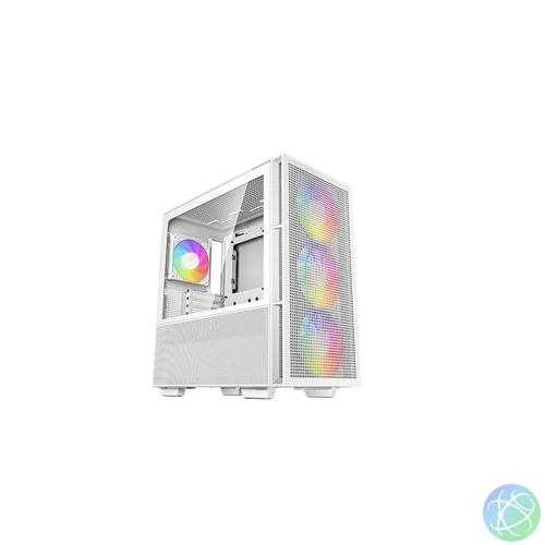 DeepCool CH560 WH Tempered Glass White gépház