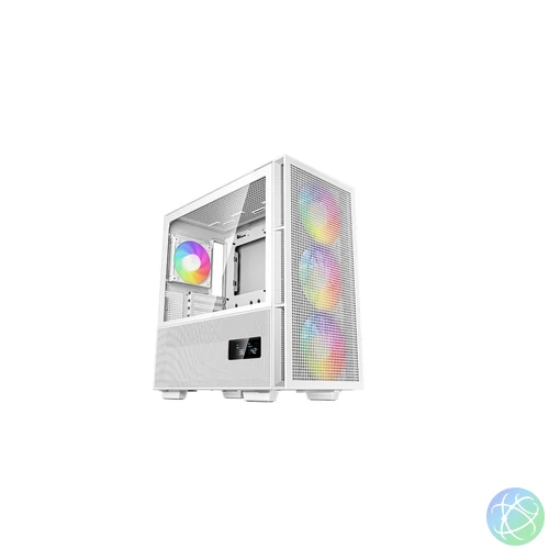 DeepCool CH560 DIGITAL WH Tempered Glass White gépház