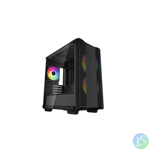 DeepCool CC360 ARGB Tempered Glass Black gépház