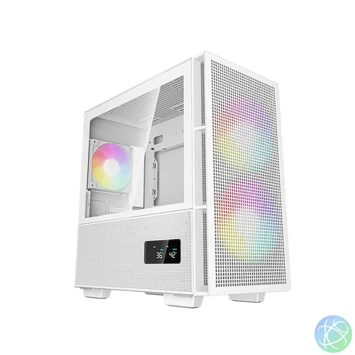 DeepCool CH360 Digital Tempered Glass White gépház