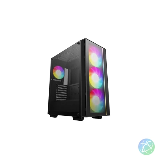 DeepCool Matrexx 55 V4 C Tempered Glass Black gépház