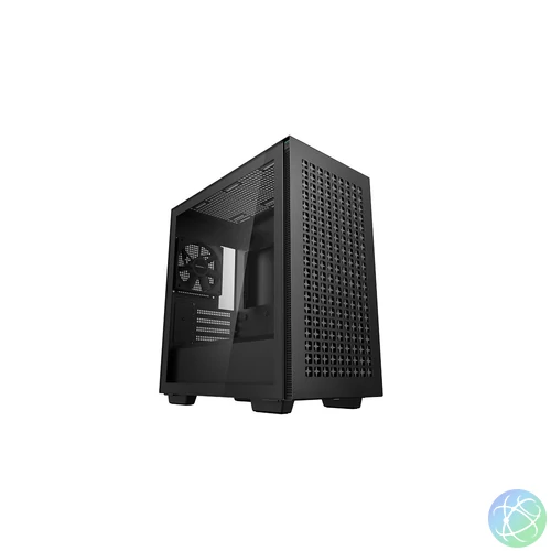 DeepCool CH370 Tempered Glass Black gépház