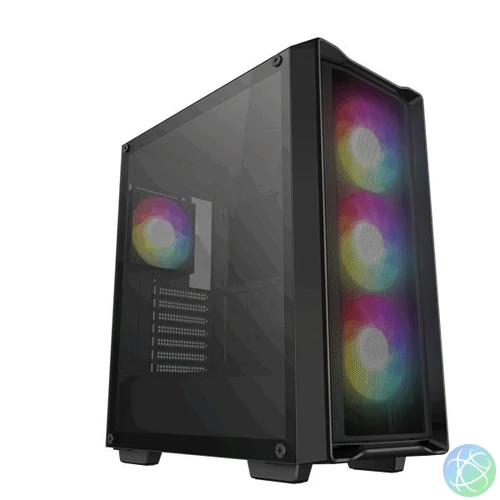 DeepCool CC560 MESH V2 Tempered Glass Black gépház