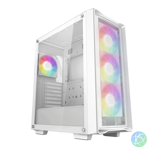 DeepCool CC560 MESH V2 Tempered Glass White gépház
