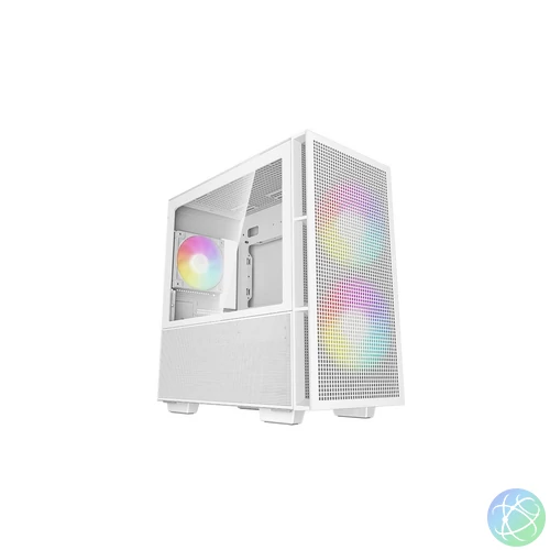 DeepCool CH360 Tempered Glass White gépház