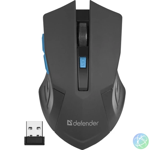 Defender RF Accura MM-275 Wireless Mouse Black/Blue egér