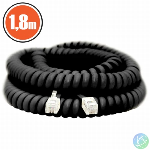 Delight Telefonkábel 1,8m Black
