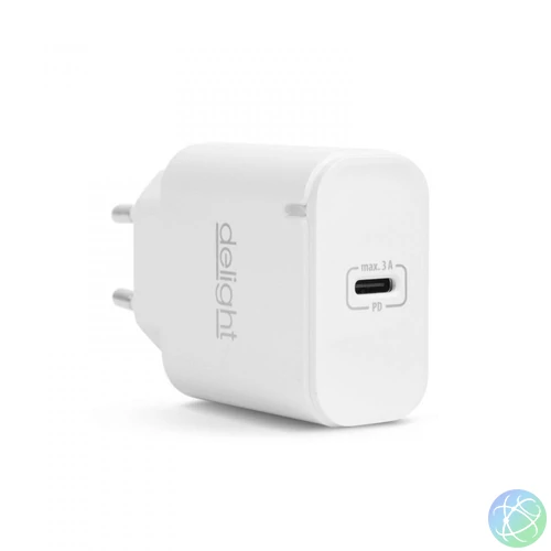Delight USB Type-C Adapter White töltő