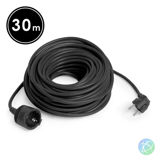Delight Hálózati Hosszabbító 30m Black elosztó
