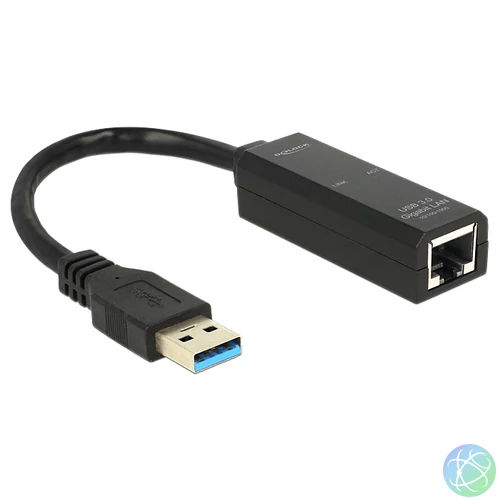 DeLock Adapter USB 3.0 > Gigabit LAN 10/100/1000 Mb/s hálókártya
