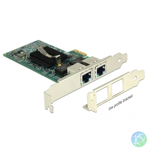 DeLock PCI Express Card > 2x Gigabit LAN hálókártya
