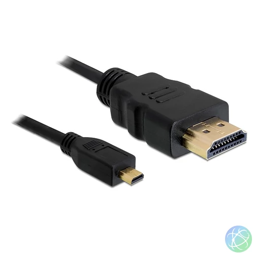 DeLock Cable High Speed HDMI with Ethernet A/D male/male 1m Black kábel
