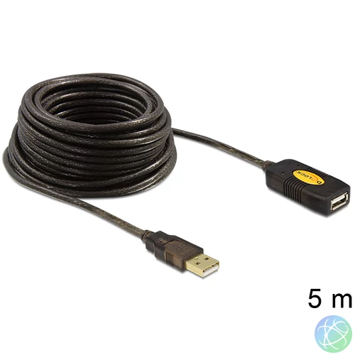 DeLock Cable USB 2.0 Extension, active 5m kábel