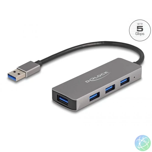 DeLock 4-portos USB3.2 HUB Silver usb hub