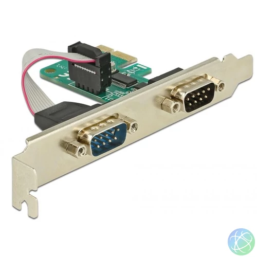 DeLock PCI Express Card to 2x Serial RS-232 bővítőkártya