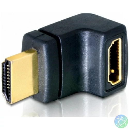 DeLock Adapter HDMI male > HDMI female 90° up speciális átalakító