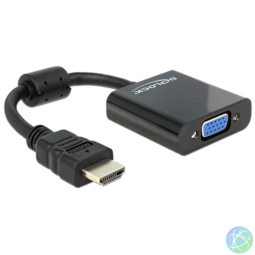 DeLock Adapter HDMI-A male > VGA female Black speciális átalakító