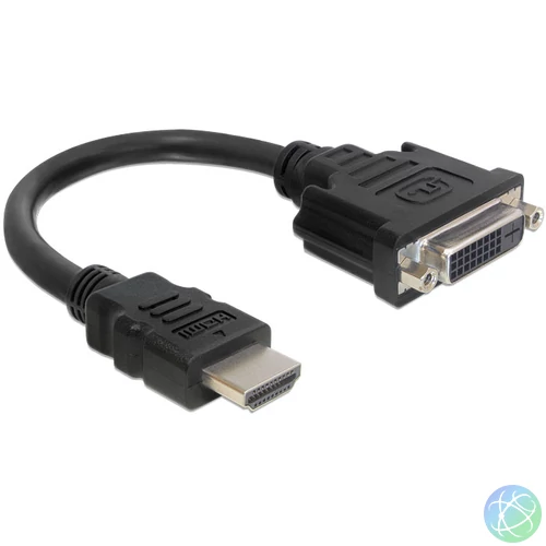 DeLock HDMI male > DVI-I (Dual Link) (24+1) female 20cm Adapter speciális átalakító