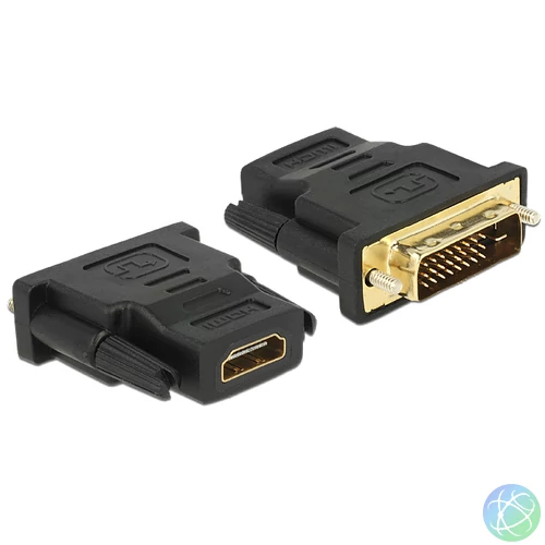DeLock DVI-D (Dual Link) (24+1) - HDMI female Adapter Black speciális átalakító