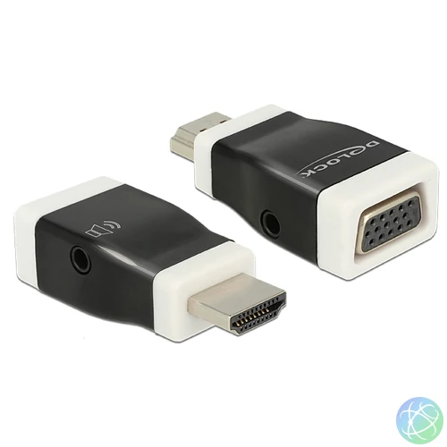 DeLock Adapter HDMI-A male > VGA female with Audio speciális átalakító