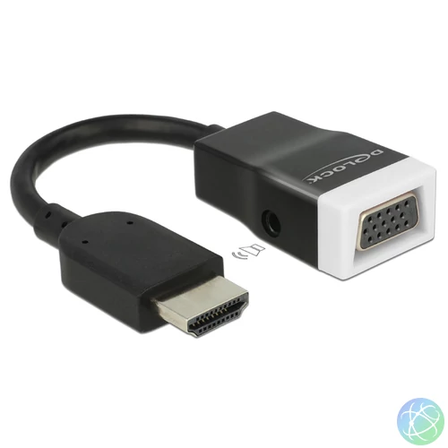 DeLock Adapter HDMI-A male > VGA female with Audio speciális átalakító