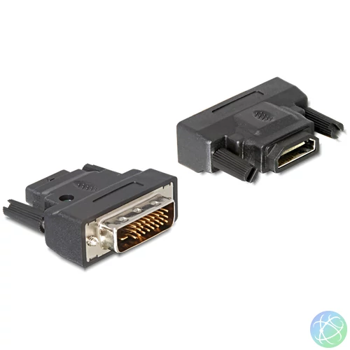 DeLock DVI-D (Dual Link) (24+1) male > HDMI female with LED Adapter speciális átalakító