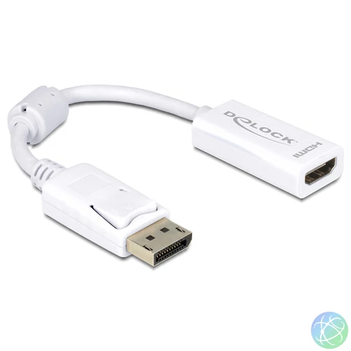 DeLock Adapter Displayport 1.1 male > HDMI female Passive White speciális átalakító