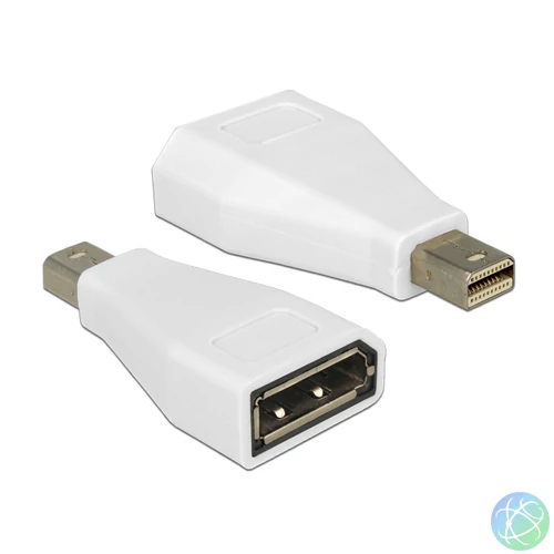 DeLock Adapter mini Displayport 1.2 male > Displayport female White speciális átalakító