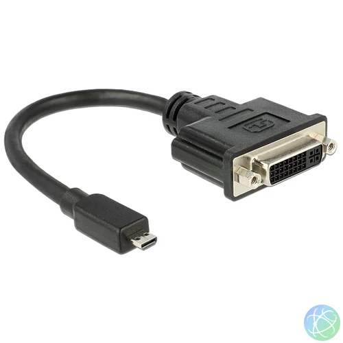 DeLock HDMI Micro-D Stecker > DVI-I (Dual Link) (24+5) Buchse 20cm Adapter speciális átalakító