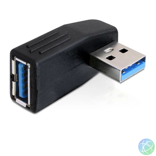 DeLock Adapter USB 3.0 male-female angled 90° horizontal speciális átalakító
