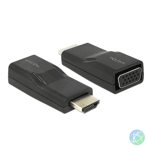 DeLock Adapter HDMI male > VGA female Black speciális átalakító
