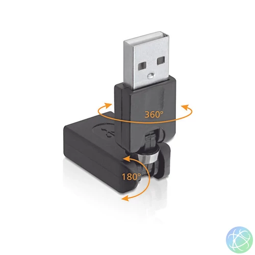 DeLock Rotation adapter USB 2.0-A male > female speciális átalakító