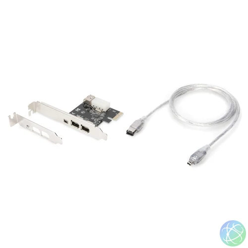 Digitus IEEE 1394a Interface Card, PCIexpress, 3 Port bővítőkártya