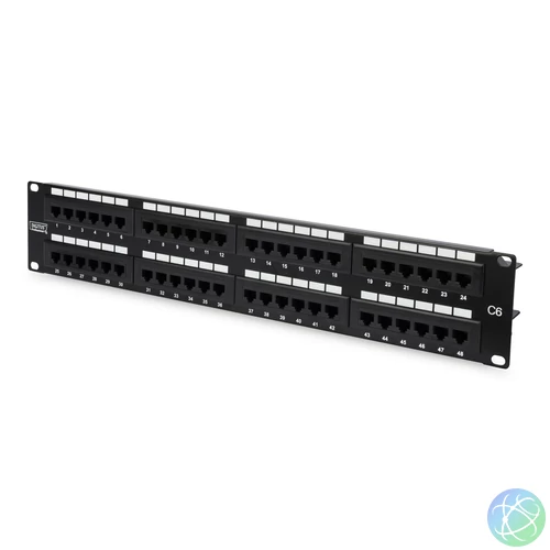 Digitus 48-port Patch Panel 2U Black