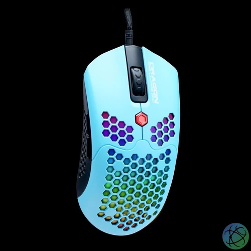 Dragon War Phoenix Honeycomb Gamer mouse Blue egér