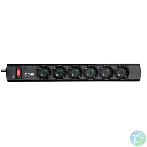 EATON PS6D Túlfeszültségvédő Kapcsolóval 6DIN 1m Black