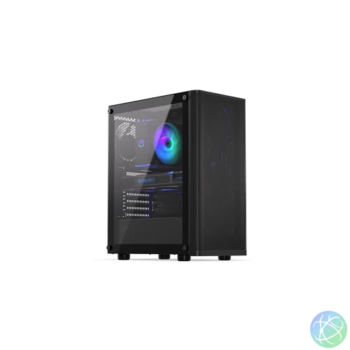Endorfy Ventum 200 Air Tempered Glass Black gépház