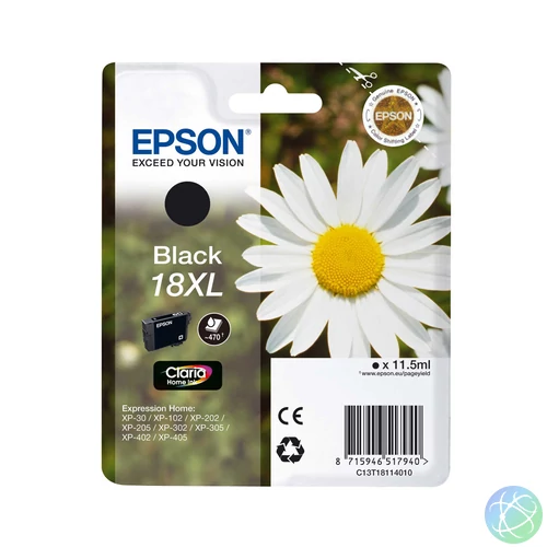 Epson T1811 (18XL) Black tintapatron