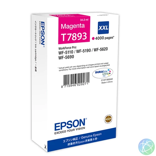 Epson T7893 XXL Magenta patron