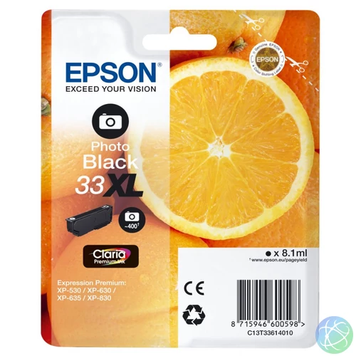 Epson T3361 (33XL) Photo Black patron