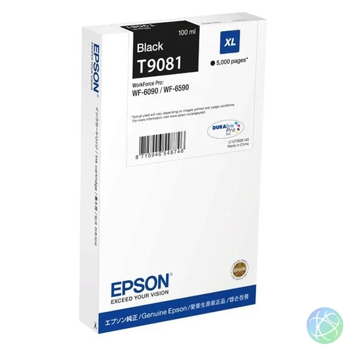Epson T9081 XL Black tintapatron