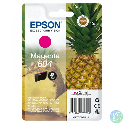Epson T10G3 (604) Magenta tintapatron