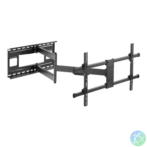 EQuip 43"-80" Long Arm Full Motion TV Wall Mount Bracket Black